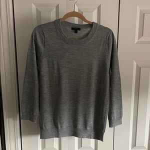J. Crew Heather Gray Knit Top